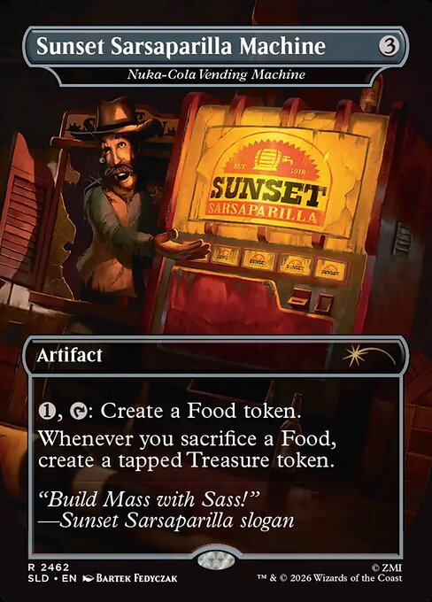Sunset Sarsaparilla Machine - Nuka-Cola Vending Machine (Foil) - Secret Lair Drop Series