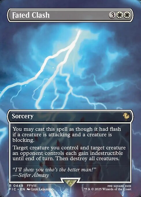 Fated Clash (Borderless) (Foil) - Commander: FINAL FANTASY