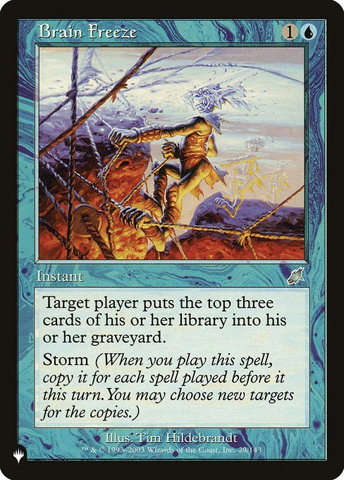 Brain Freeze - The List Reprints