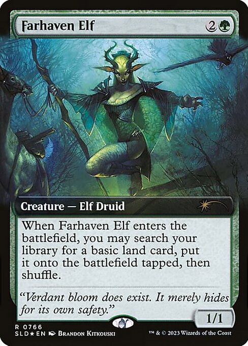 Farhaven Elf (Extended Art) (Foil) - Secret Lair Drop Series