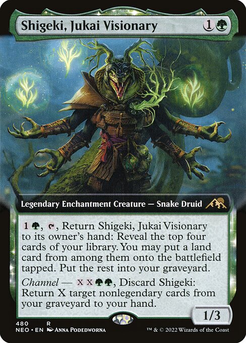 Shigeki, Jukai Visionary (Extended Art) (Foil) - Kamigawa: Neon Dynasty