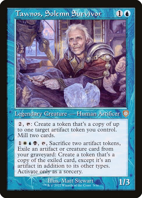 Tawnos, Solemn Survivor (Retro Frame) - Commander: The Brothers' War