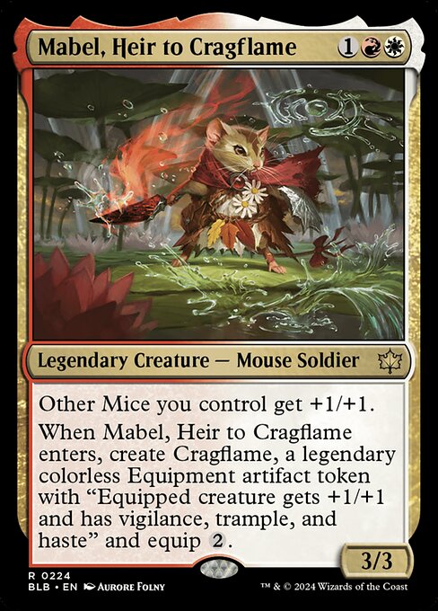 Mabel, Heir to Cragflame - Bloomburrow