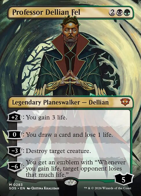 Professor Dellian Fel (Borderless) - Secrets of Strixhaven