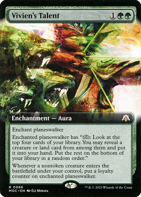 Vivien's Talent (Extended Art) (Foil) - Commander: March of the Machine