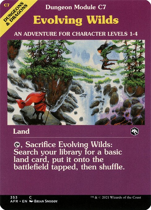 Evolving Wilds (Dungeon Module) - Adventures in the Forgotten Realms