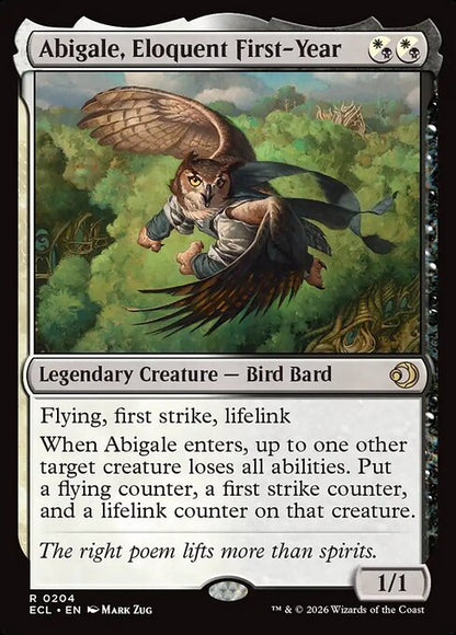 Abigale, Eloquent First-Year (Foil) - Lorwyn Eclipsed