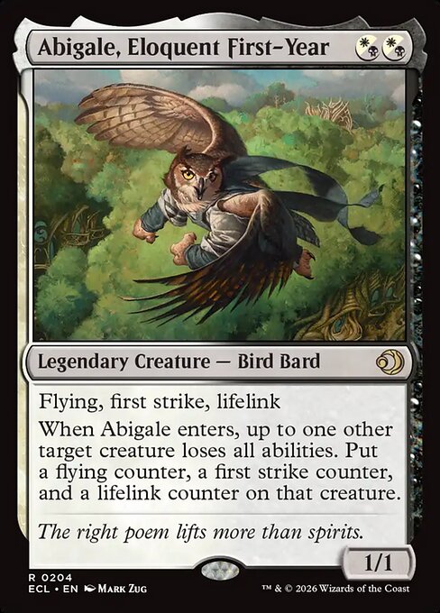 Abigale, Eloquent First-Year (Foil) - Lorwyn Eclipsed