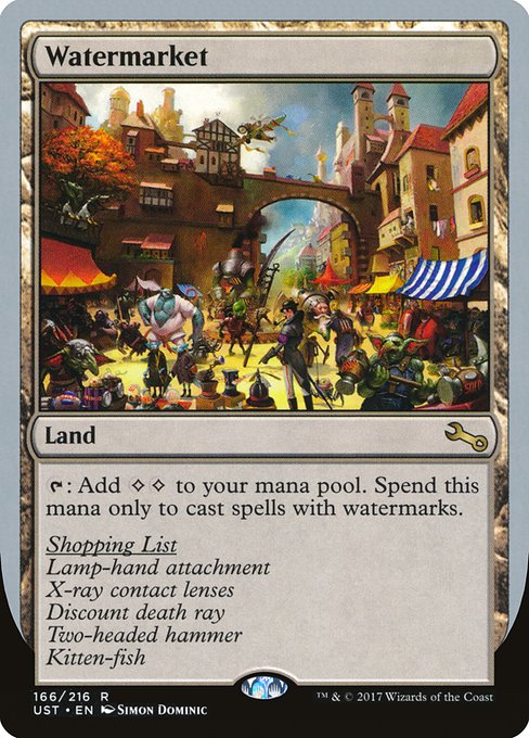 Watermarket (Foil) - Unstable