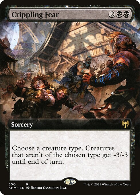 Crippling Fear (Extended Art) - Kaldheim