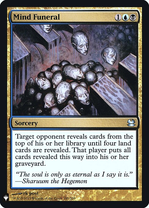 Mind Funeral (Foil) - The List Reprints
