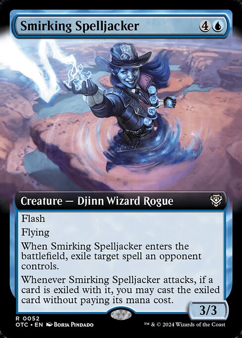 Smirking Spelljacker (Extended Art) - Commander: Outlaws of Thunder Junction
