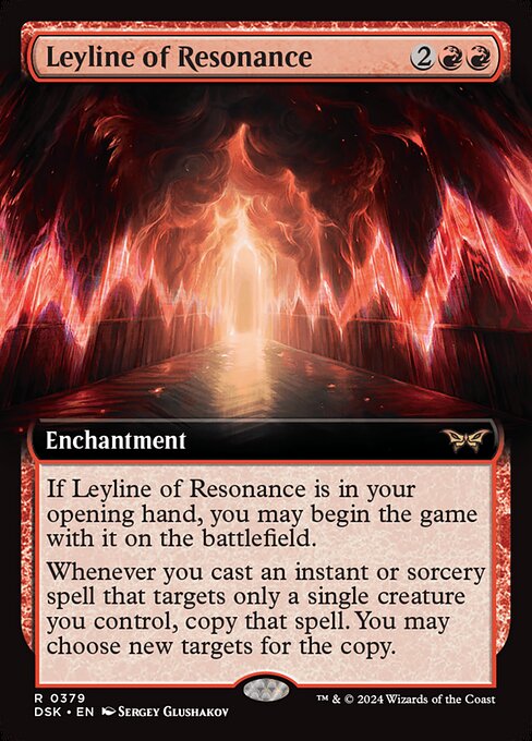Leyline of Resonance (Extended Art) (Foil) - Duskmourn: House of Horror