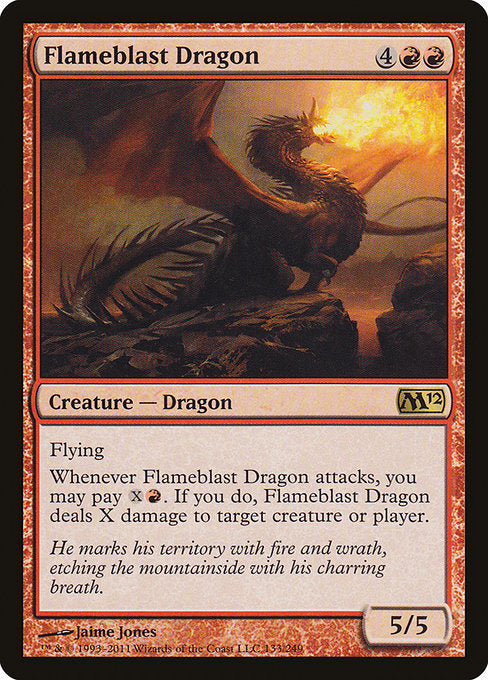 Flameblast Dragon (Foil) - Magic 2012 (M12)