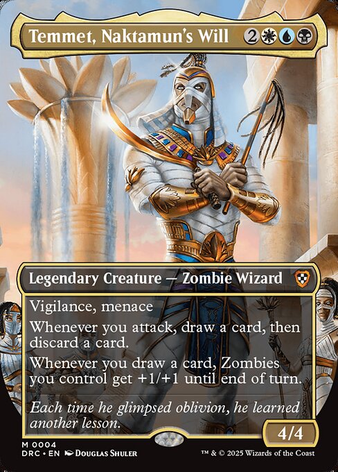 Temmet, Naktamun's Will (Borderless) - Commander: Aetherdrift