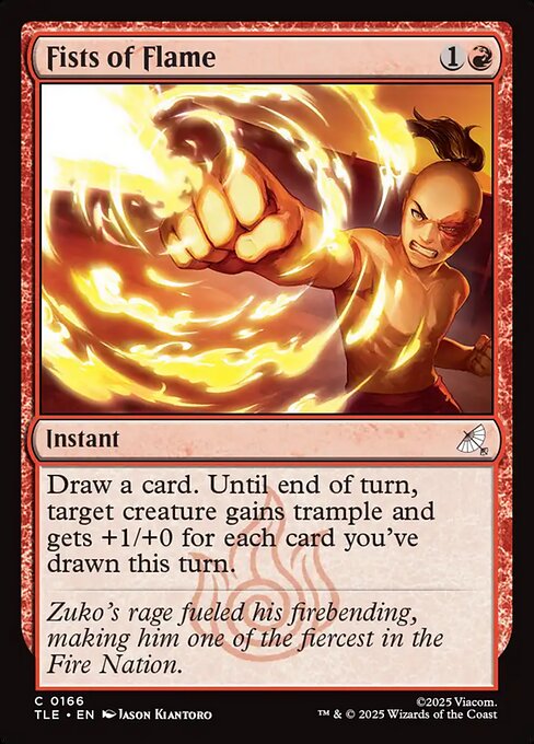 Fists of Flame (Foil) - Avatar: The Last Airbender: Eternal-Legal