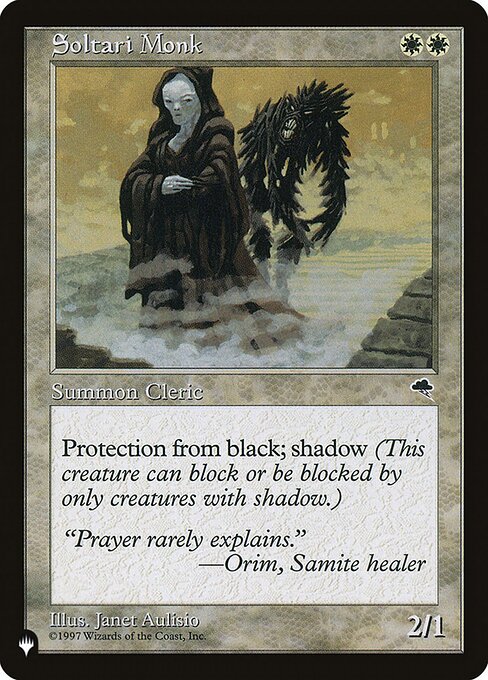 Soltari Monk - The List Reprints