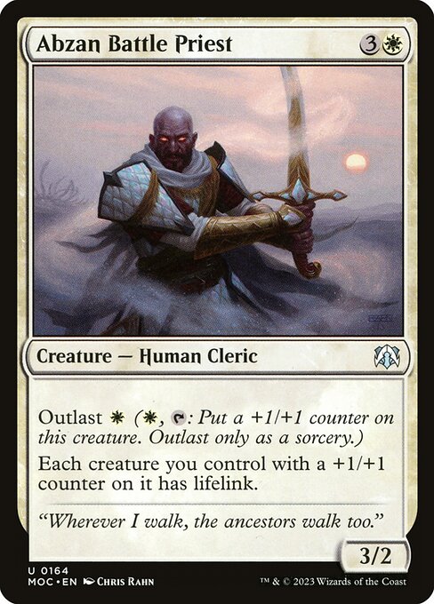 Abzan Battle Priest - Commander: March of the Machine