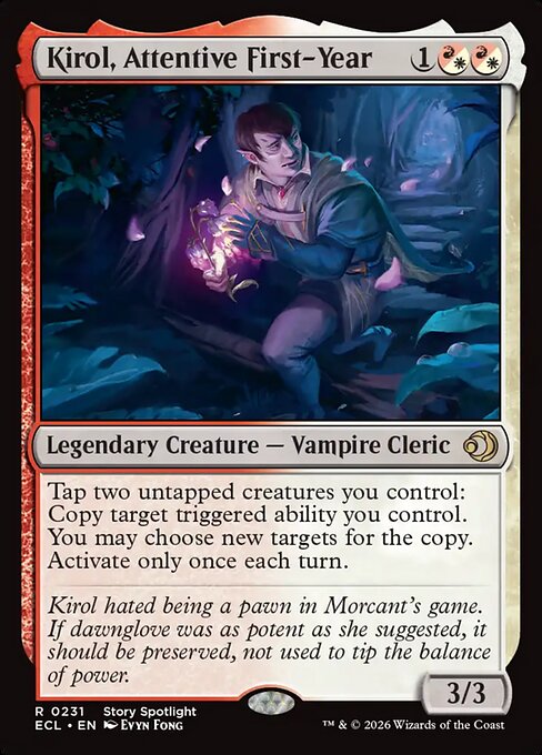 Kirol, Attentive First-Year (Foil) - Lorwyn Eclipsed