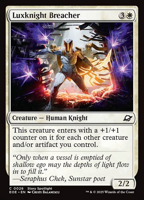 Luxknight Breacher (Foil) - Edge of Eternities