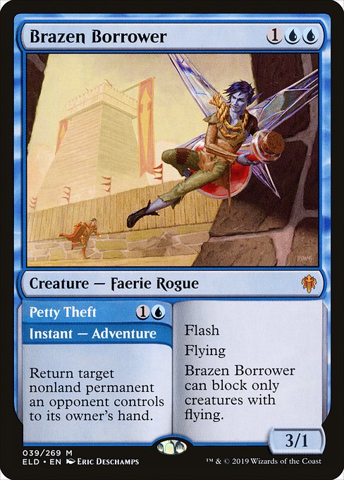 Brazen Borrower (Foil) - Throne of Eldraine