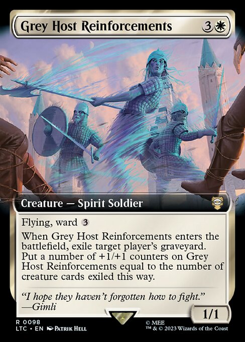 Grey Host Reinforcements (Extended Art) - Commander: The Lord of the Rings: Tales of Middle-earth