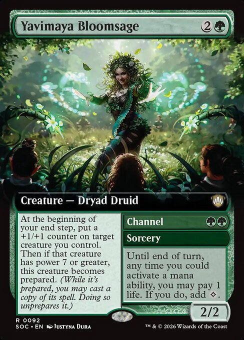 Yavimaya Bloomsage (Extended Art) - Commander: Secrets of Strixhaven