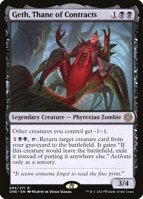 Geth, Thane of Contracts - Phyrexia: All Will Be One