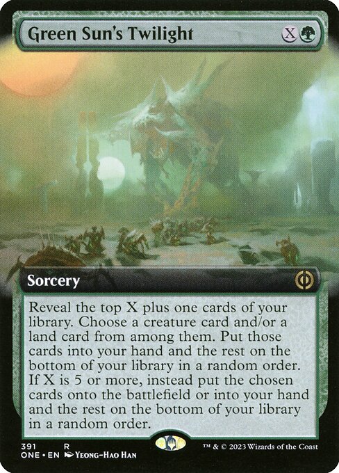 Green Sun's Twilight (Extended Art) - Phyrexia: All Will Be One