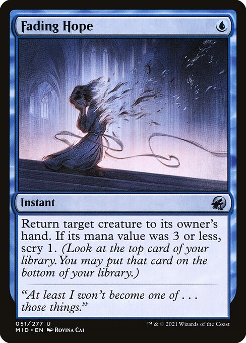 Fading Hope (Foil) - Innistrad: Midnight Hunt