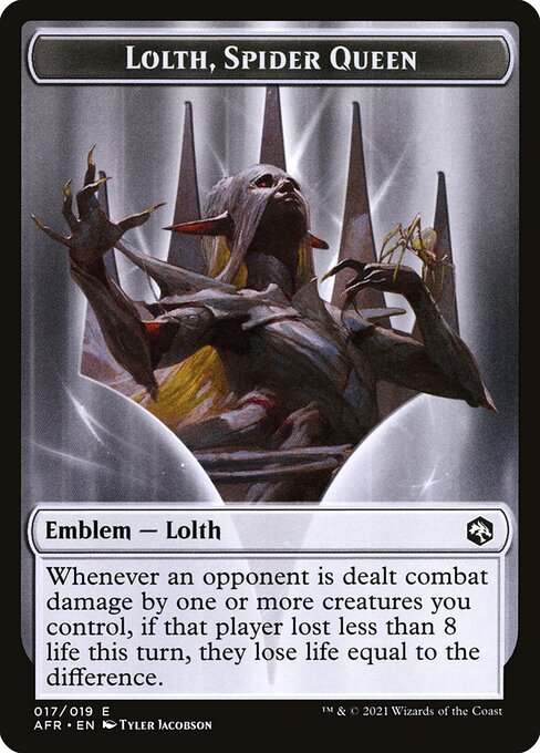 Emblem - Lolth, Spider Queen (Foil) - Adventures in the Forgotten Realms