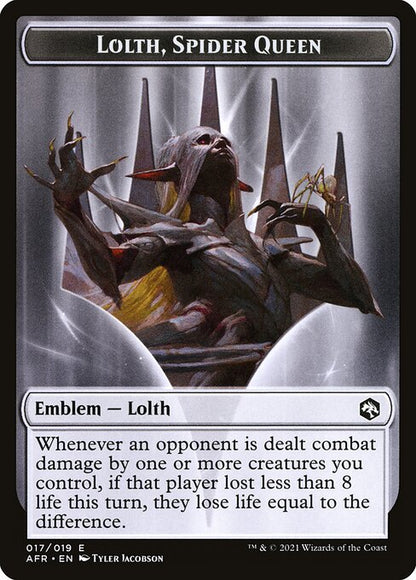 Emblem - Lolth, Spider Queen (Foil) - Adventures in the Forgotten Realms
