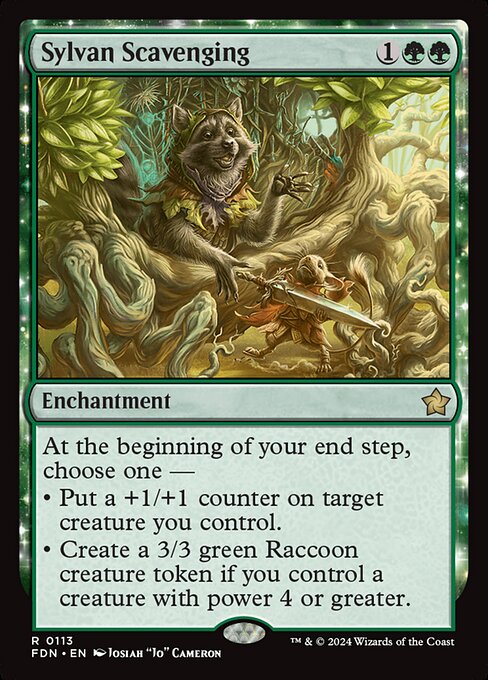 Sylvan Scavenging (Foil) - Foundations