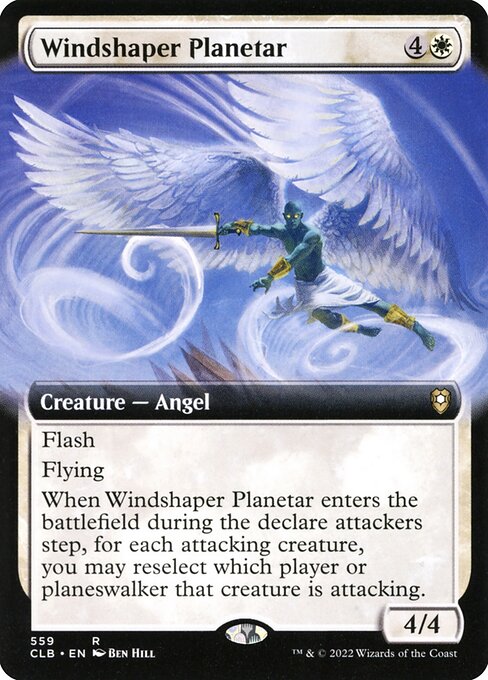 Windshaper Planetar (Extended Art) (Foil) - Commander Legends: Battle for Baldur's Gate