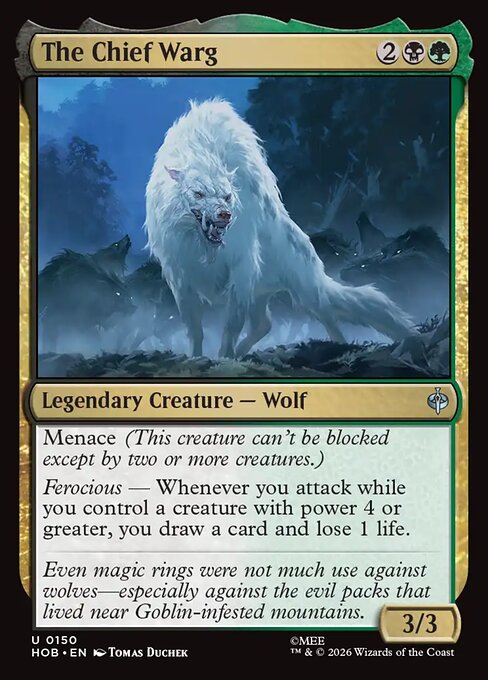 The Chief Warg (Foil) - The Hobbit