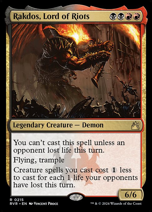 Rakdos, Lord of Riots (Foil) - Ravnica Remastered