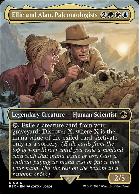 Ellie and Alan, Paleontologists (Borderless) - Universes Beyond: Jurassic World Collection