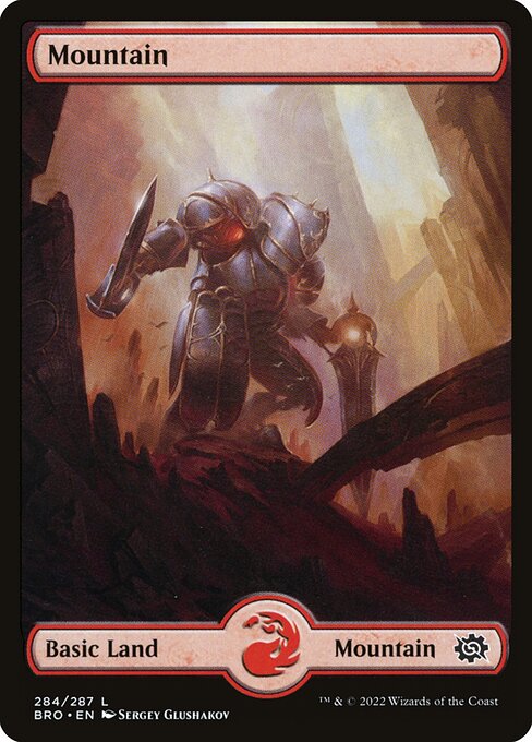 Mountain (284) - Full Art (Foil) - The Brothers' War