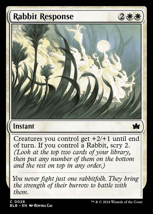 Rabbit Response (Foil) - Bloomburrow