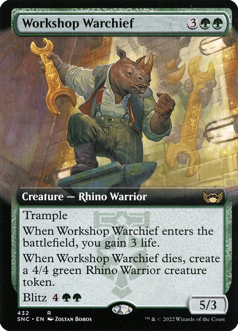 Workshop Warchief (Extended Art) - Streets of New Capenna