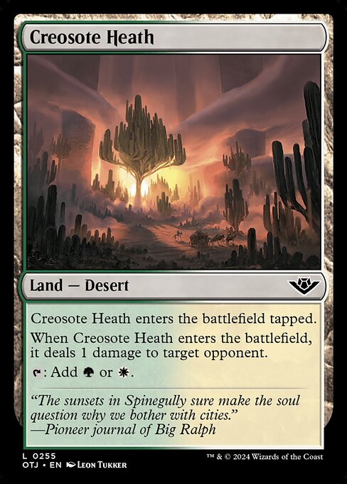 Creosote Heath (Foil) - Outlaws of Thunder Junction