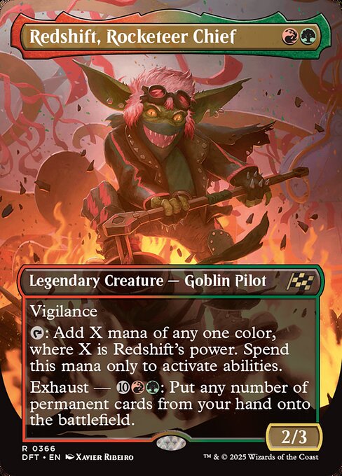 Redshift, Rocketeer Chief (Borderless) - Aetherdrift