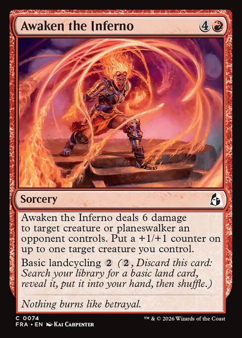 Awaken the Inferno (Foil) - Reality Fracture