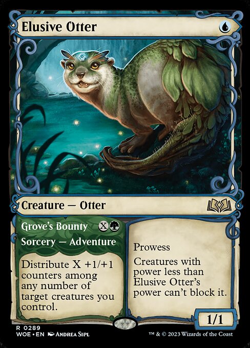 Elusive Otter (Showcase) - Wilds of Eldraine