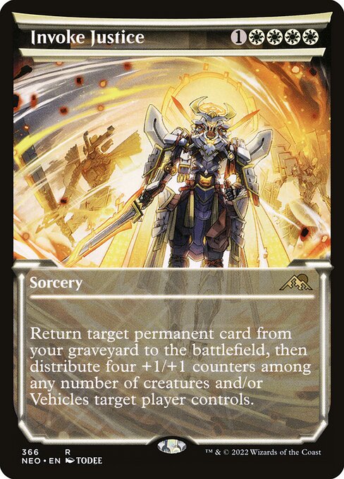 Invoke Justice (Showcase) - Kamigawa: Neon Dynasty