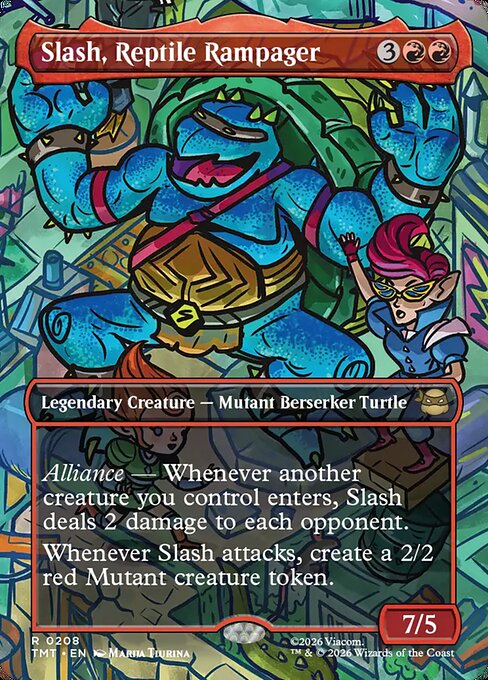 Slash, Reptile Rampager (Borderless) - Teenage Mutant Ninja Turtles