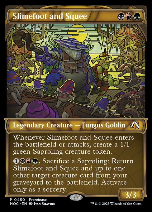 Slimefoot and Squee (Showcase) - Prerelease Cards