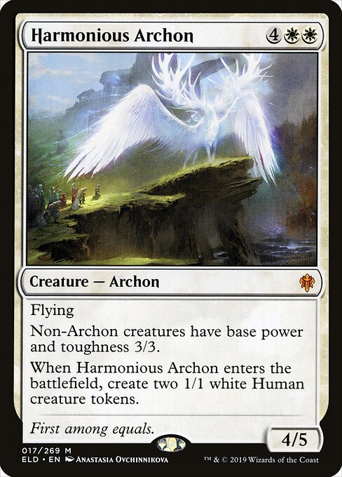 Harmonious Archon (Foil) - Throne of Eldraine