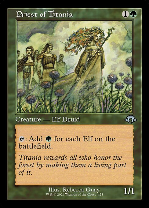 Priest of Titania (Retro Frame) (Foil) - Modern Horizons 3