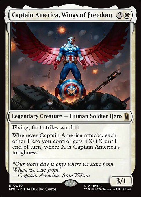 Captain America, Wings of Freedom (Foil) - Marvel Super Heroes